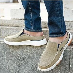 NWT OrthoComfoot Comfortable Mens‎ Casual Slip-On Shoes - Olive size 42 US 9